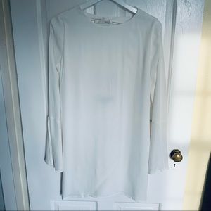 Lulus Bell Sleeve Dress with Low Back and Back Tie